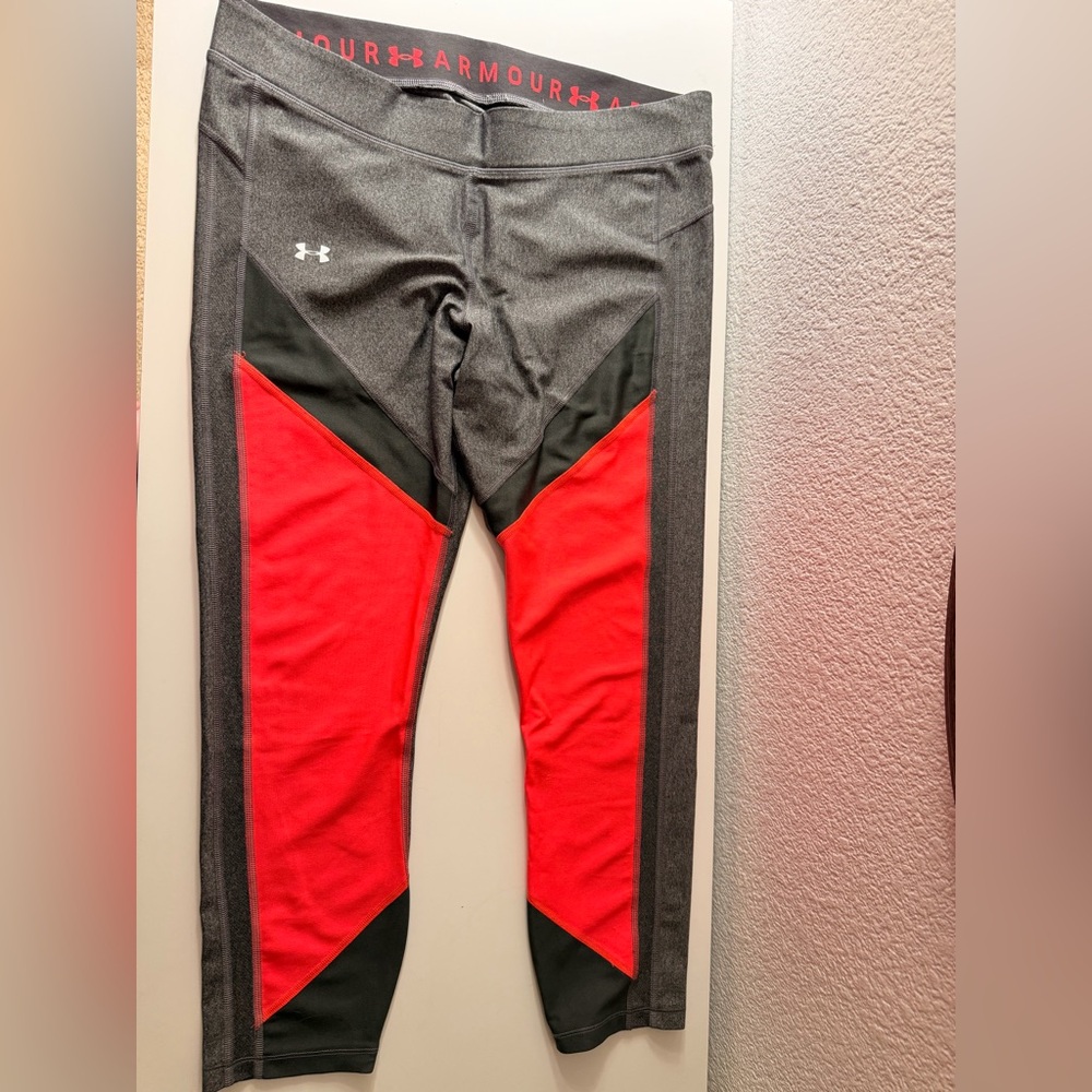 Under Armour Gray and Neon Leggings